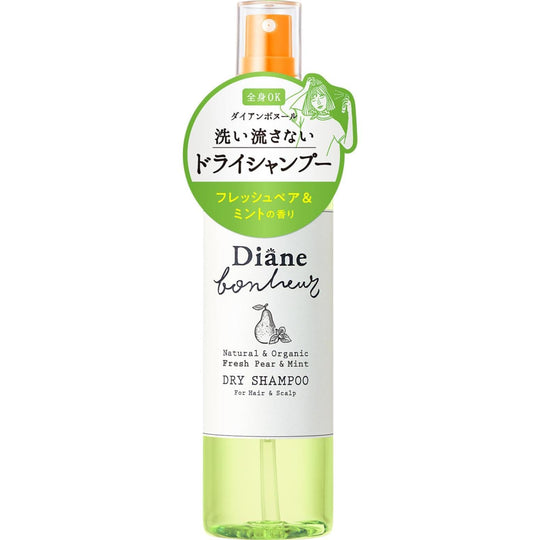 Diane Bonheur Dry Shampoo Fresh Pear & Mint Fragrance 120ml - WAFUU JAPAN