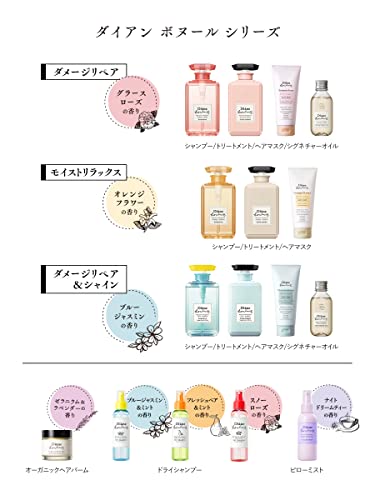 Diane Bonheur Minion Design Shampoo & Treatment Blue Jasmine Fragrance Shine 500ml - WAFUU JAPAN