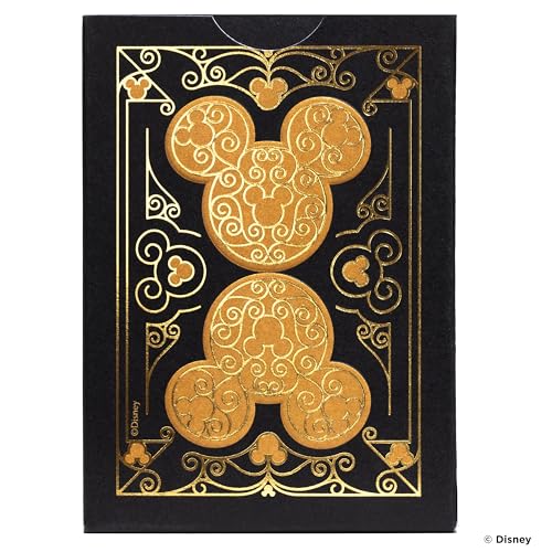 Disney Bicycle Inspired by Mickey Mouse Black and Gold Playing Cards - WAFUU JAPAN