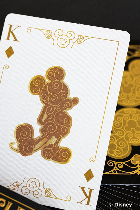 Disney Bicycle Inspired by Mickey Mouse Black and Gold Playing Cards - WAFUU JAPAN