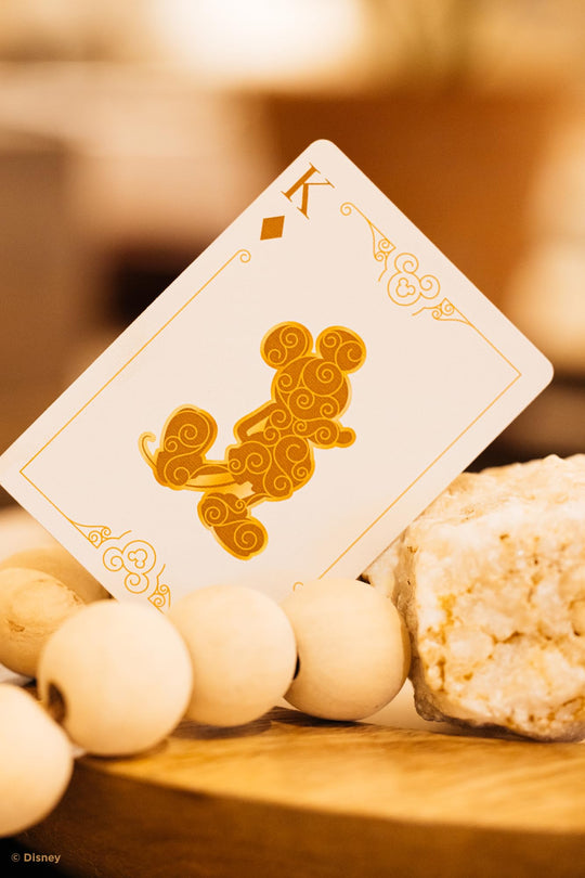 Disney Bicycle Inspired by Mickey Mouse Black and Gold Playing Cards - WAFUU JAPAN