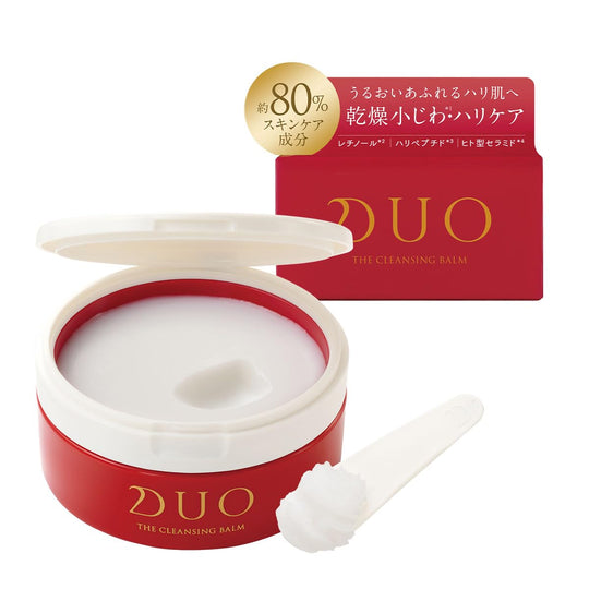 Duo Cleansing Balm Moisturizing Anti - Aging Makeup Remover Red 90g - WAFUU JAPAN