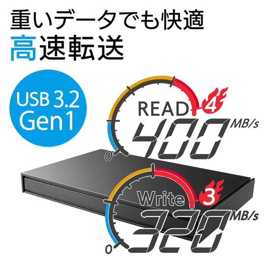 ELECOM 2TB SSD USB 3 2 Gen1 - PS5/PS4 Tested Data Recovery Lite Black - WAFUU JAPAN
