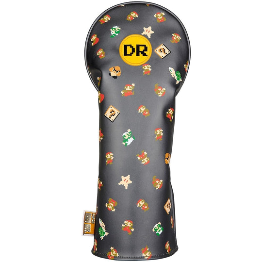 Enjoy Caddie Bag Super Mario Bros Driver Headcover SBHD002 - Black - WAFUU JAPAN