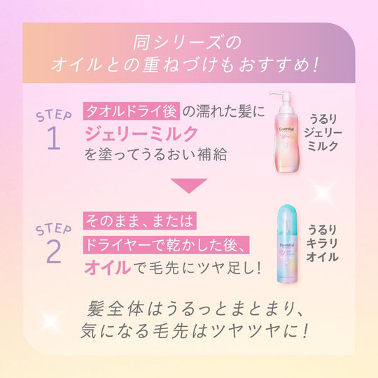 Essential Premium Hydrating Jelly Milk 140ml — White Peach & Musk - WAFUU JAPAN