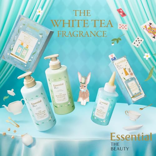 Essential The Beauty shampoo treatment set Barrier Pump Set White Tea Fragrance 900ml - WAFUU JAPAN