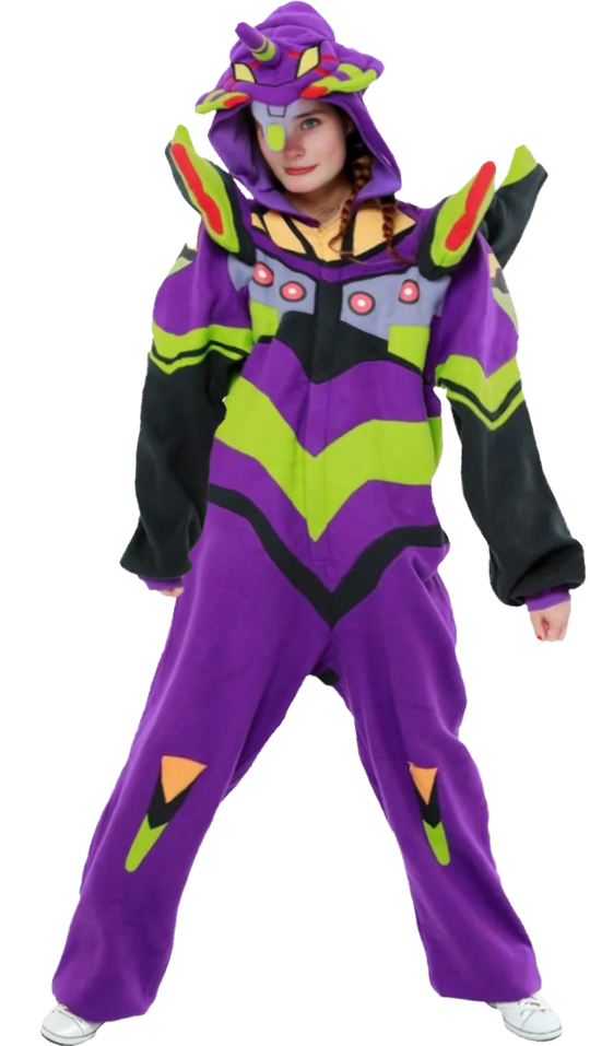 SAZAC Kigurumi Evangelion Unit-01 Onesie Jumpsuit Costume Adult Halloween