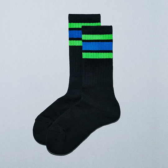 Family Mart Color Line Socks Convenience Black - WAFUU JAPAN