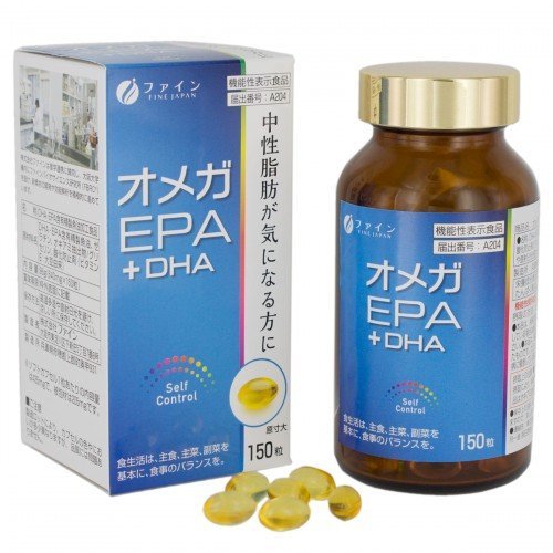 FINE JAPAN Functional Food Omega EPA + DHA 150 Tablets For High Triglycerides - WAFUU JAPAN