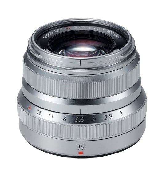 FUJIFILM X - mount 35mm F2 R WR — Compact Silver Prime with Aperture Ring - WAFUU JAPAN