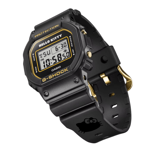 G - SHOCK Hello Kitty 50th Anniversary Collaboration DW - 5600KT24 - 1JR Limited Black - WAFUU JAPAN