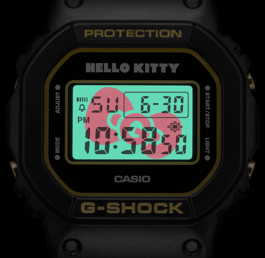 G - SHOCK Hello Kitty 50th Anniversary Collaboration DW - 5600KT24 - 1JR Limited Black - WAFUU JAPAN