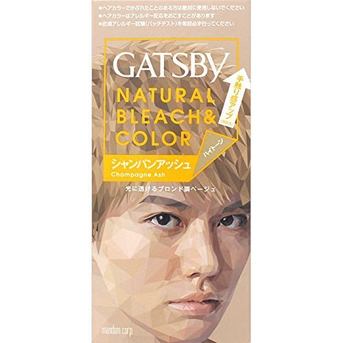 Gatsby Natural Bleach Hair Color Champagne Ash 35g 70ml by Mandom - WAFUU JAPAN