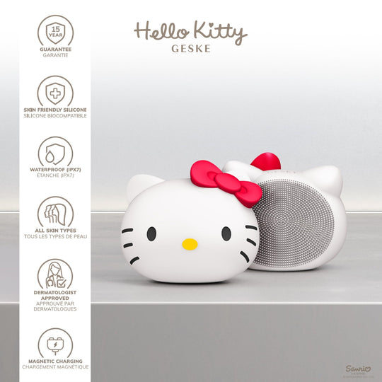 GESKE Hello Kitty 4 - in - 1 Sonic Facial Brush - WAFUU JAPAN