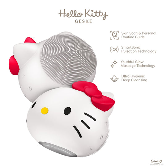 GESKE Hello Kitty 4 - in - 1 Sonic Facial Brush - WAFUU JAPAN