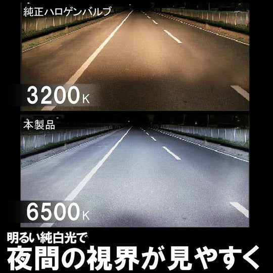 GIGA S6000 LED Head/Fog Light (H8/H9/H11/H16) 6500K 6000lm road - legal 3yr - WAFUU JAPAN