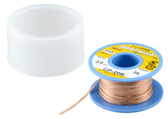 Goot CP - 20B Solder Wick 2 0mm Width 30m Length Bobbin Case Made in Japan - WAFUU JAPAN