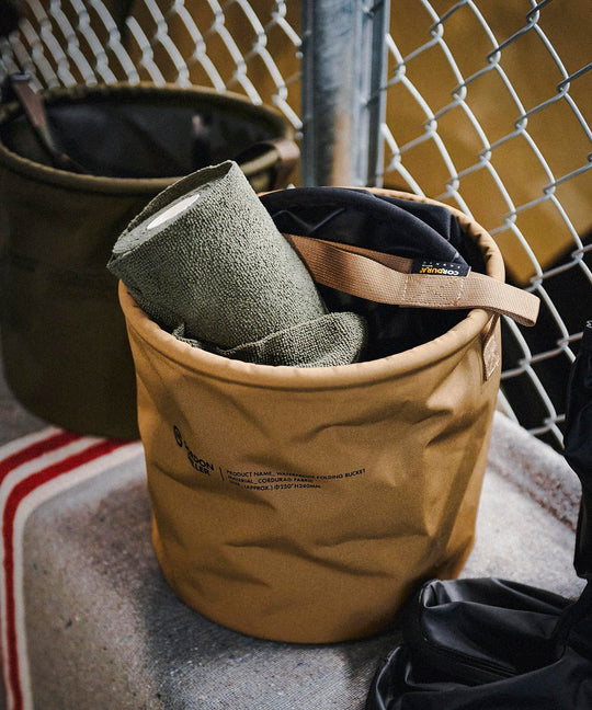 Gordon Miller Cordura Folding Car Bucket Trash Storage Organizer 1762323 Coyote Beige 12L - WAFUU JAPAN