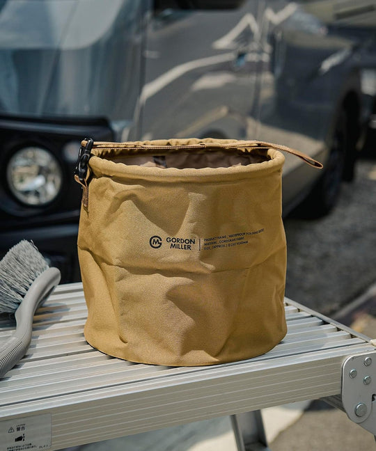 Gordon Miller Cordura Folding Car Bucket Trash Storage Organizer 1762323 Coyote Beige 12L - WAFUU JAPAN