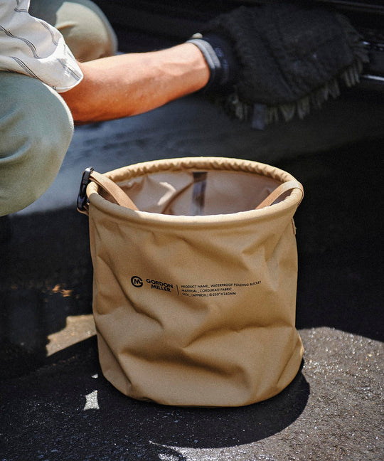 Gordon Miller Cordura Folding Car Bucket Trash Storage Organizer 1762323 Coyote Beige 12L - WAFUU JAPAN