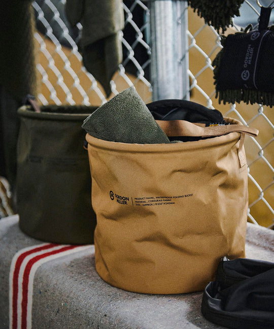 Gordon Miller Cordura Folding Car Bucket Trash Storage Organizer 1762323 Coyote Beige 12L - WAFUU JAPAN