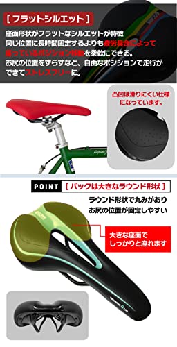 GORIX Bicycle low rebound saddle soft type GX-C19 for road bike / mountain bike - WAFUU JAPAN