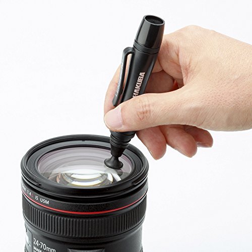 HAKUBA Maintenance Products Lens Pen Pro Kit Plus 3 - Piece Set + Head Spare + Storage Fiber Cloth Black KMC - LP23BKTP - WAFUU JAPAN