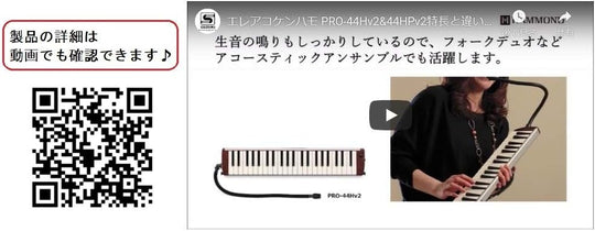 Hammond PRO - 44Hv2 Keyboard Harmonica Electric - Acoustic Model - WAFUU JAPAN