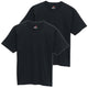 Hanes T-shirt BEEFY-T à manches courtes col rond coton lourd H5180 bleu marine 2 pièces
