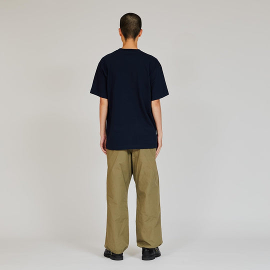 Hanes Beefy T Shirt Short Sleeve Crew Neck Heavyweight Cotton H5180 Navy 2 Pack - WAFUU JAPAN