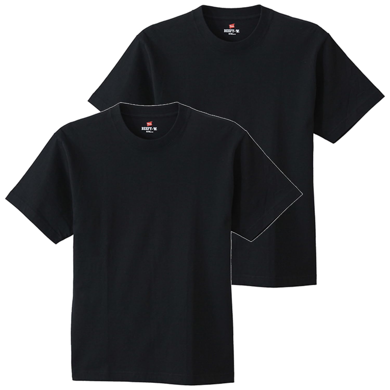 Hanes Beefy T-Shirt Short Sleeve Crew Neck Tagless 2 Pack H5180-2
