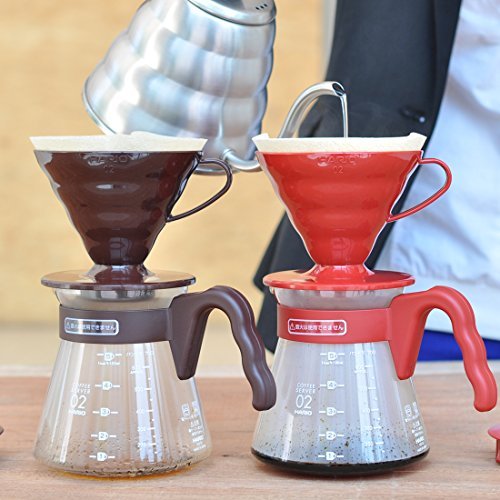 HARIO Coffee Server V60 02 Set Coffee Drip for 1~4 Cups Red VCSD - 02R - WAFUU JAPAN