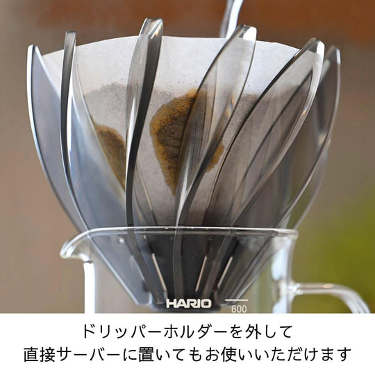 HARIO V60 Dripper SUIREN 02 Black 1~4 Cups Coffee Hand Drip Spiral Rib VDSU - 02 - TB - WAFUU JAPAN