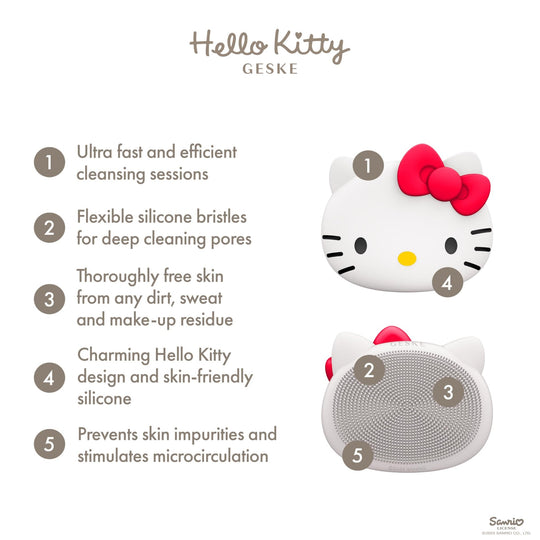 Hello Kitty 3 in 1 Facial Cleansing Brush by GESKE - WAFUU JAPAN