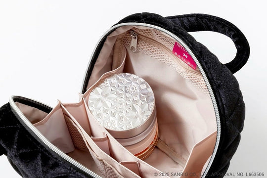 Hello Kitty × BRILMY Quick - View Velvet Black Cosmetic Pouch Book - WAFUU JAPAN