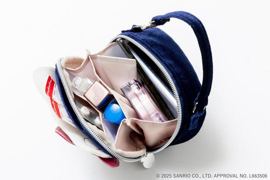 HELLO KITTY × BRILMY Vertical Lip Mini Cosmetic Pouch Book (Velour Ver ) - WAFUU JAPAN