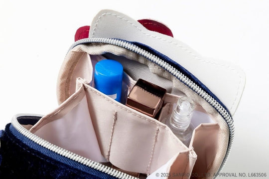 HELLO KITTY × BRILMY Vertical Lip Mini Cosmetic Pouch Book (Velour Ver ) - WAFUU JAPAN