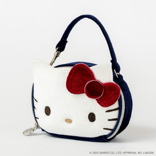 HELLO KITTY × BRILMY Vertical Lip Mini Cosmetic Pouch Book (Velour Ver ) - WAFUU JAPAN