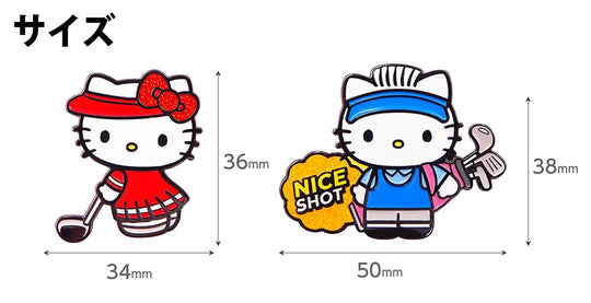 Hello Kitty & Daniel Golf Marker — Clip/Magnetic (Licensed) - WAFUU JAPAN