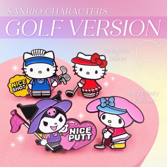 Hello Kitty & Daniel Golf Marker — Clip/Magnetic (Licensed) - WAFUU JAPAN