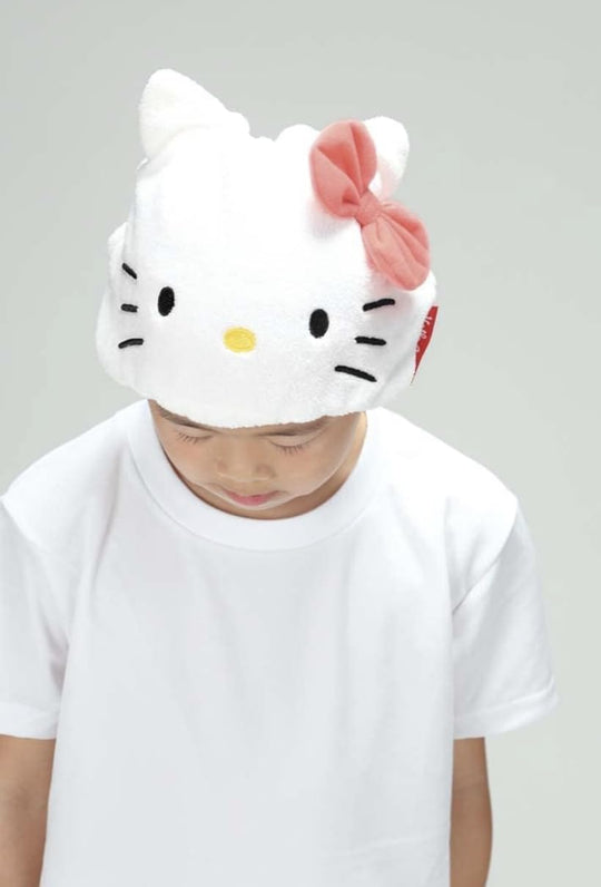 Hello Kitty Quick - Dry Hair Towel Cap for Girls - WAFUU JAPAN