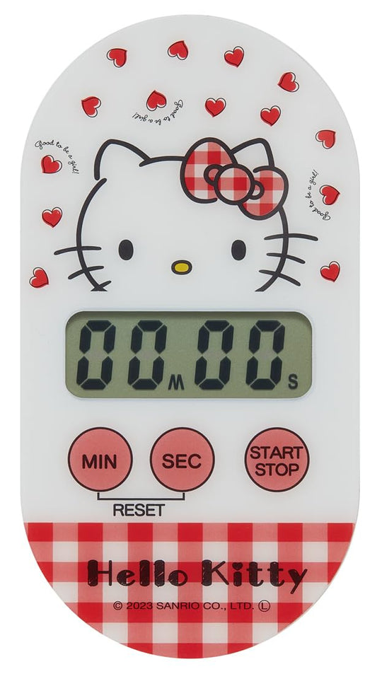 Hello Kitty Red Heart Magnetic Kitchen Timer - WAFUU JAPAN