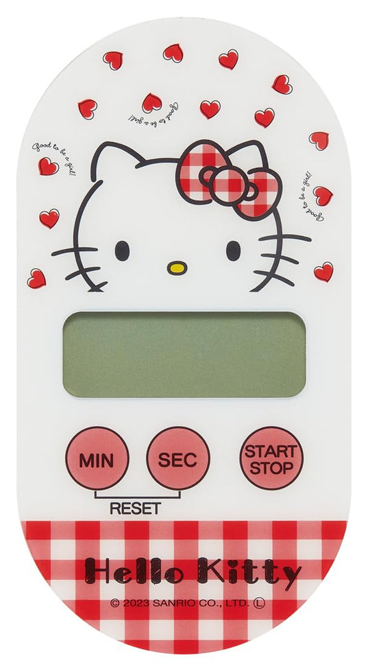 Hello Kitty Red Heart Magnetic Kitchen Timer - WAFUU JAPAN