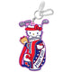 Hello Kitty 高尔夫包姓名牌 软胶 附登山扣 可挂推杆套及手套 Sanrio官方授权 KTNP002
