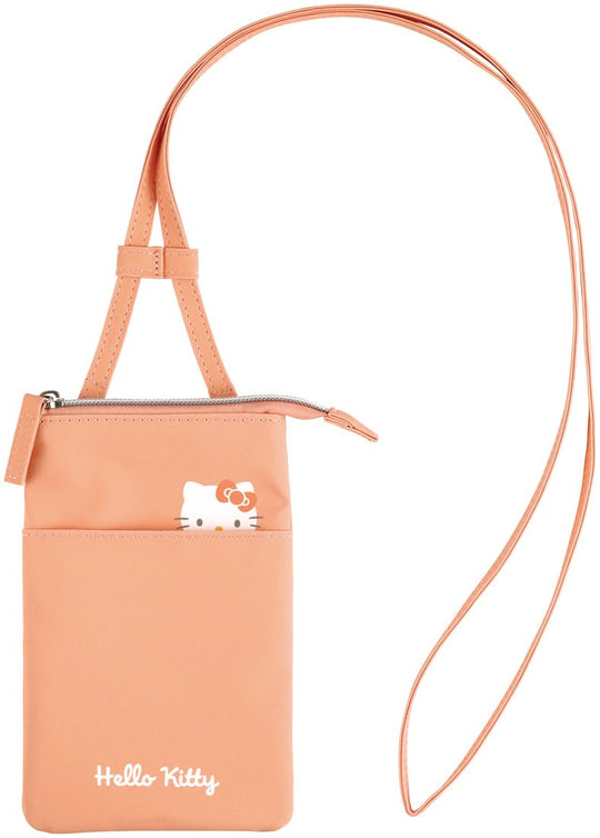 Hello Kitty Zippered Crossbody Smartphone Pouch (Skater ZSP1 - A) - WAFUU JAPAN