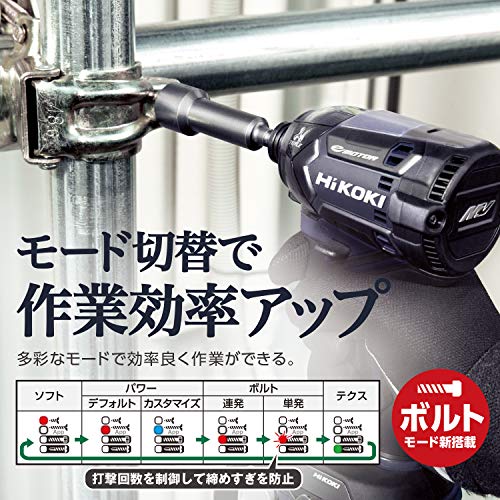 HiKOKI 36V Compact Impact Driver WH36DC(NN) Aggressive Green Lightweight - WAFUU JAPAN