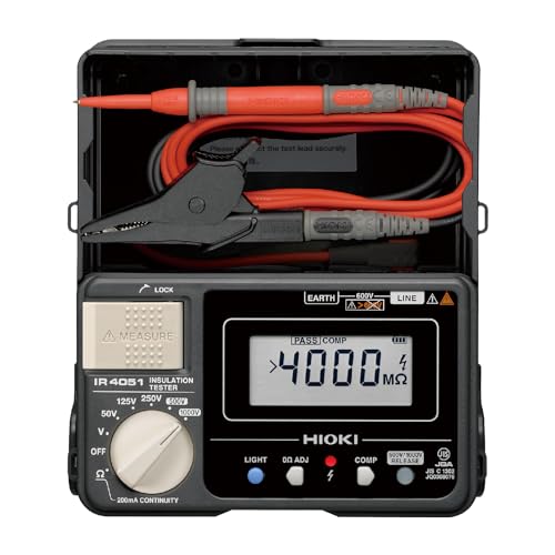 HIOKI Insulation Resistance Tester IR4051-10 Test Lead L9787 Made in J ...