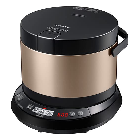 Hitachi Rice cooker 0.72L AC220-230V Brown Gold 4cups RZ-WS4Y-N Made in Japan Plug shape: SE-type