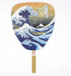 Hokusai Bamboo Hand Fan Traditional Japanese Craft Uchiwa Model 6112