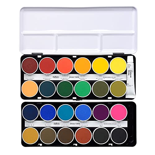 Holbein Solid Watercolors Cake Color C032 Opaque 24 Color Set 02032 - WAFUU JAPAN